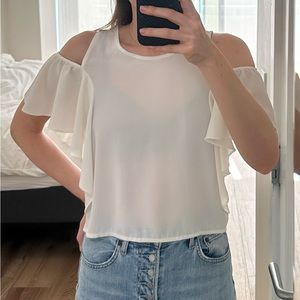 Zara white top, small